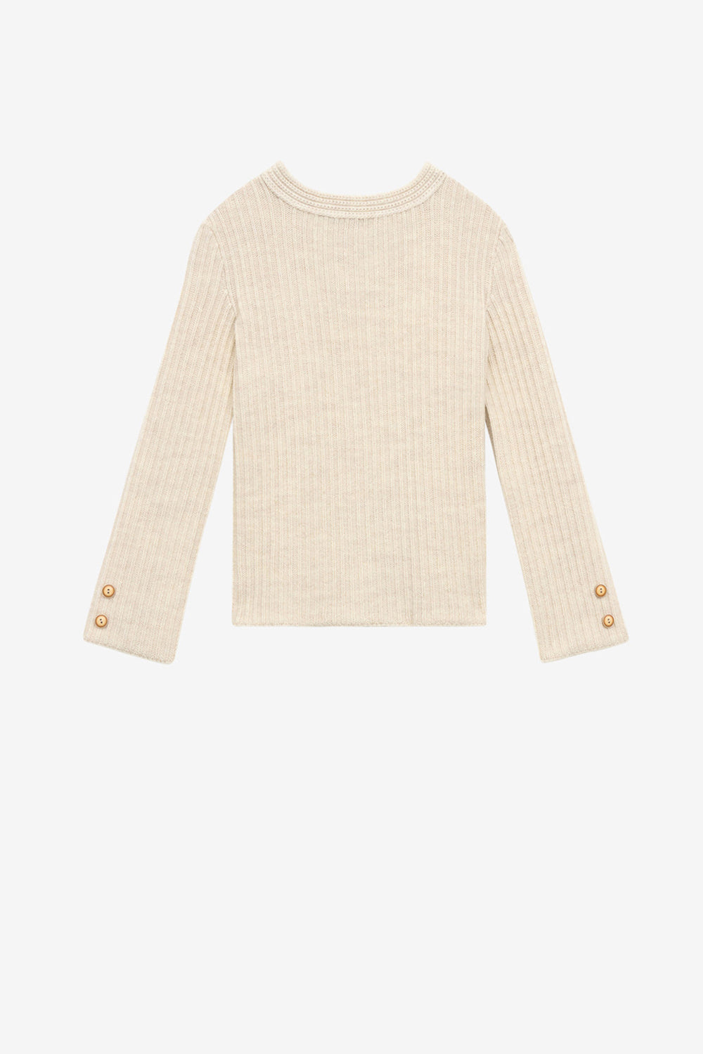 Dixie ribbed knit sweater - Ecru - Woman - 1