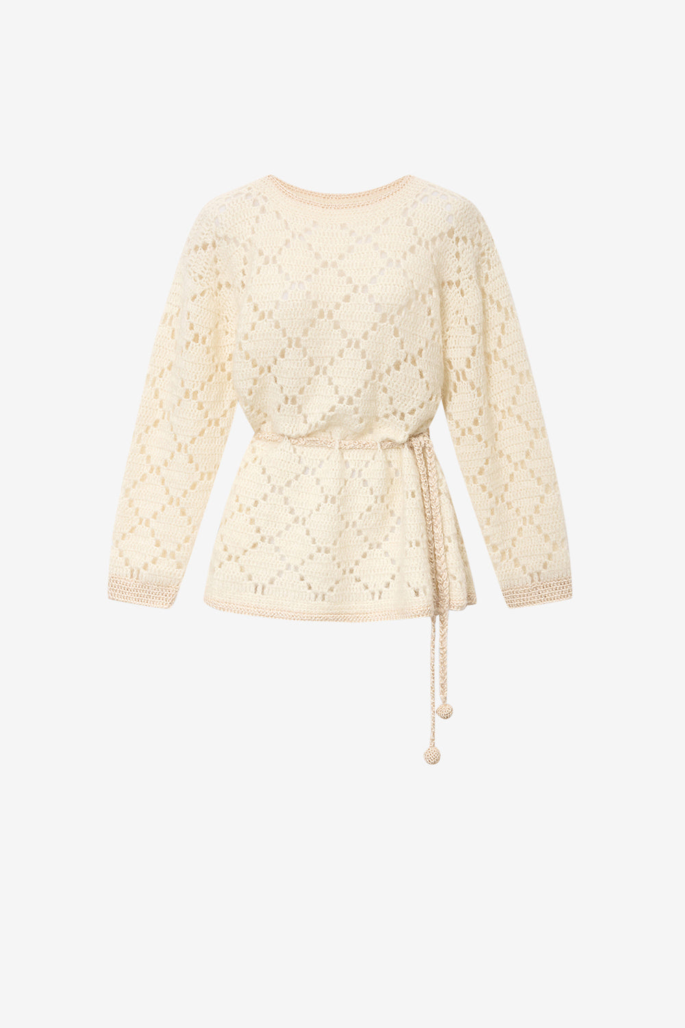 Merida wool and mohair sweater dress - Ecru - Woman - 1