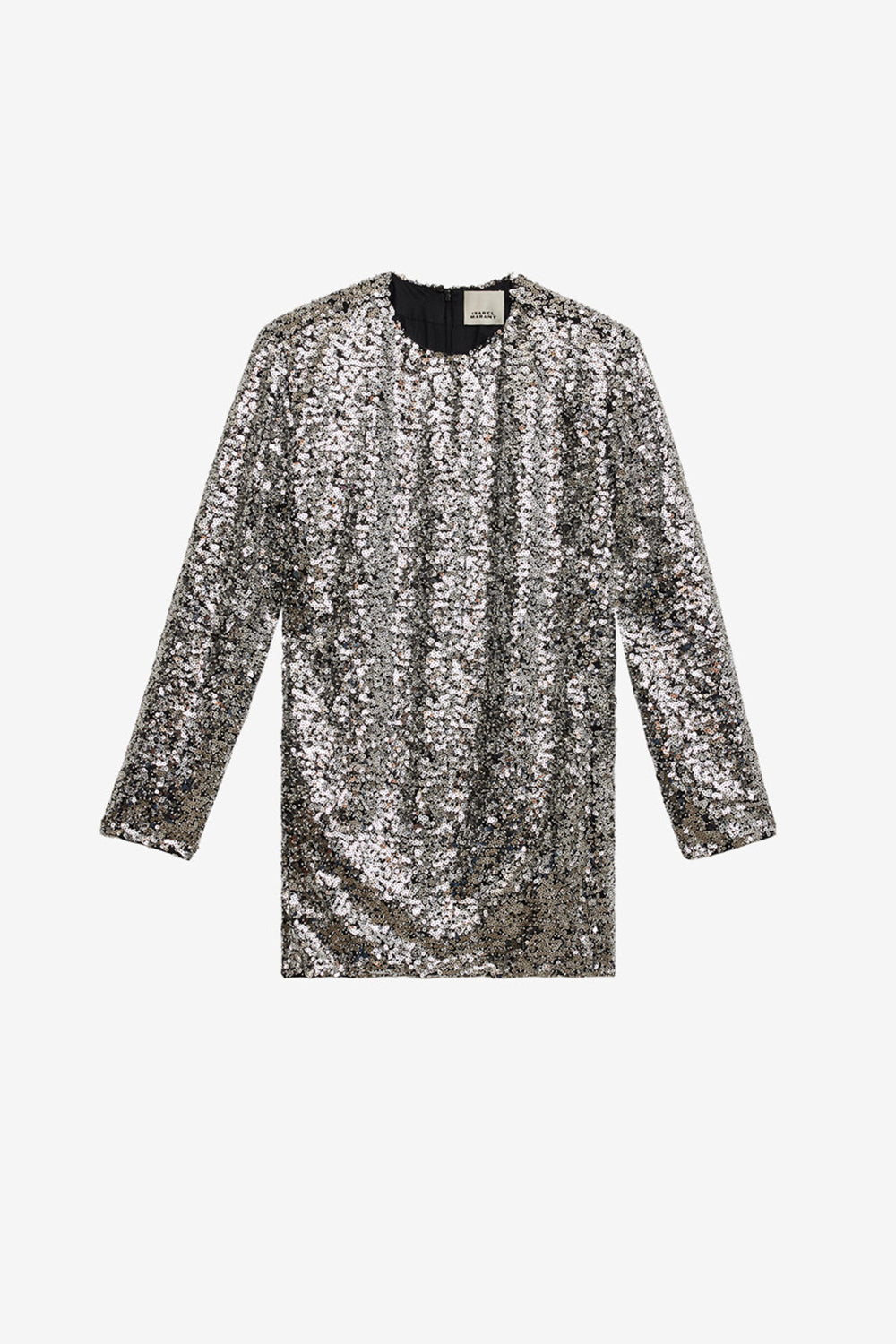 Robe droite heliane en sequins - Argent - Woman - 1