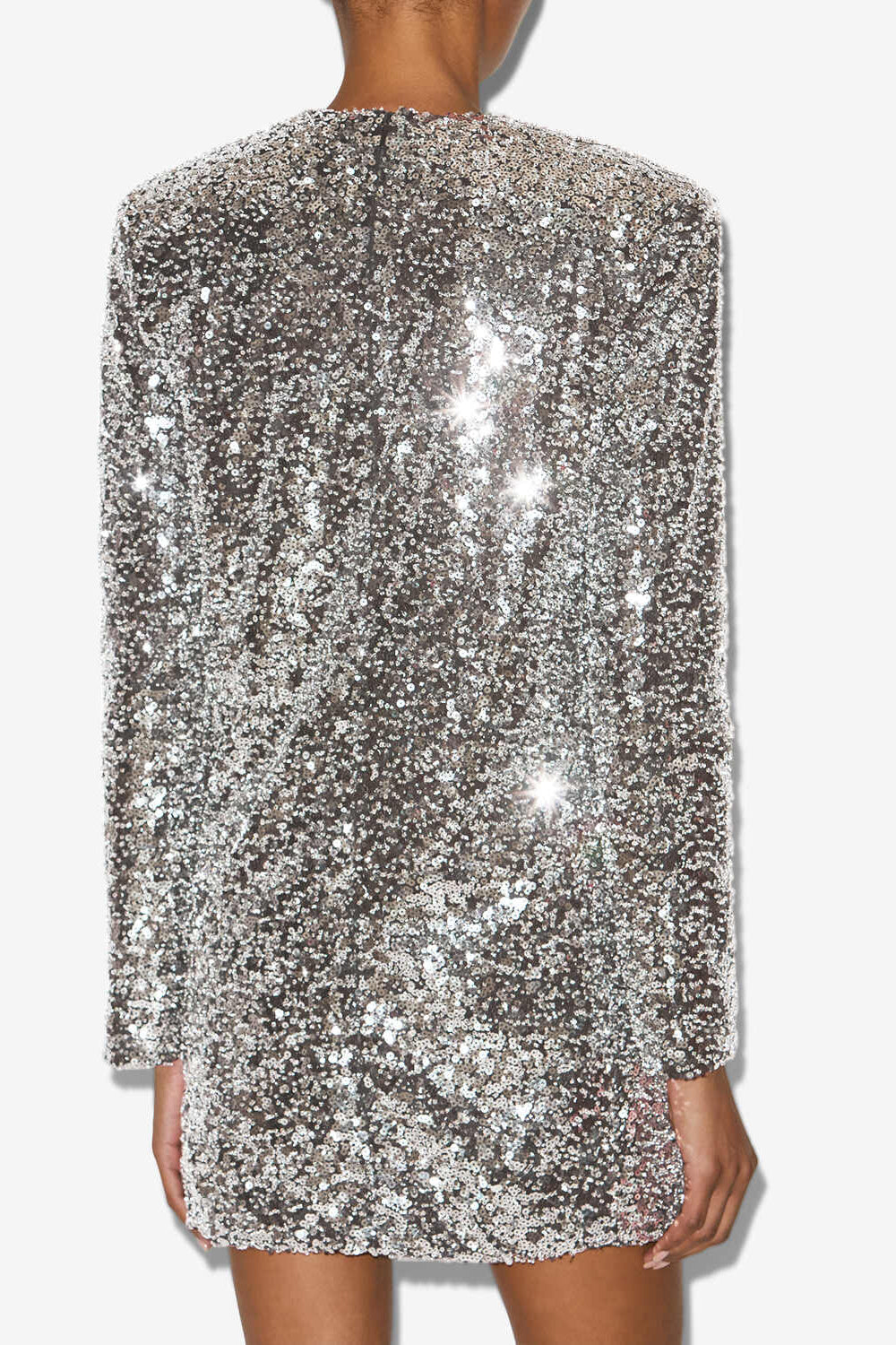 Robe droite heliane en sequins - Argent - Woman - 5