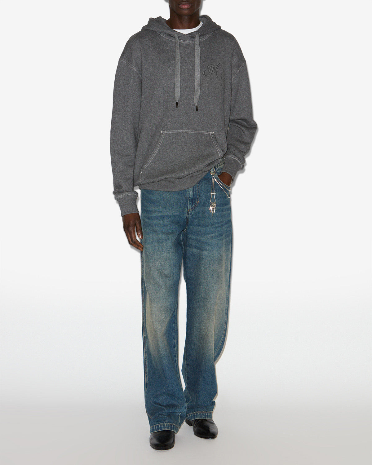 Sweatshirt matte Man Anthracite 5