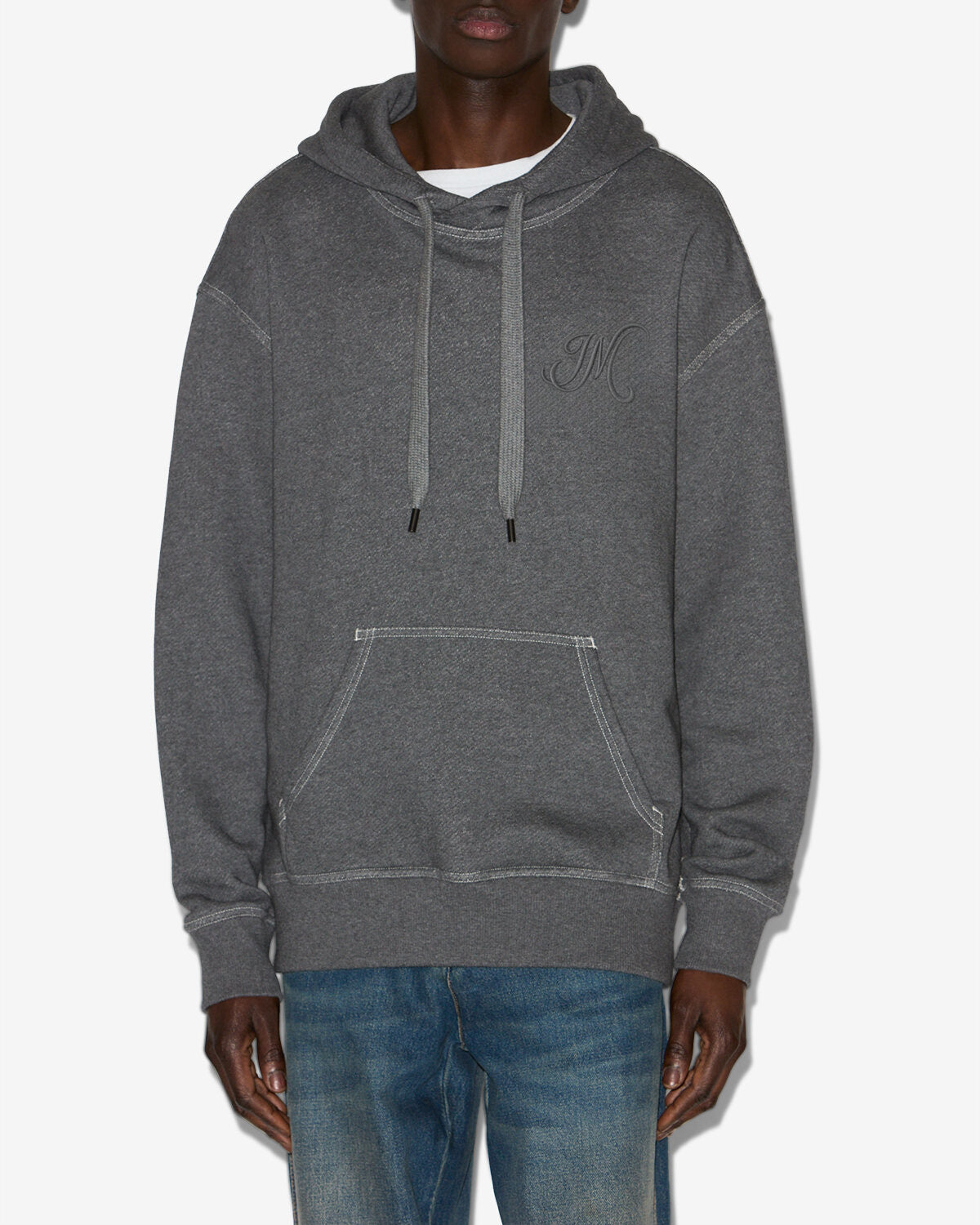 Sweatshirt matte Man Anthracite 6