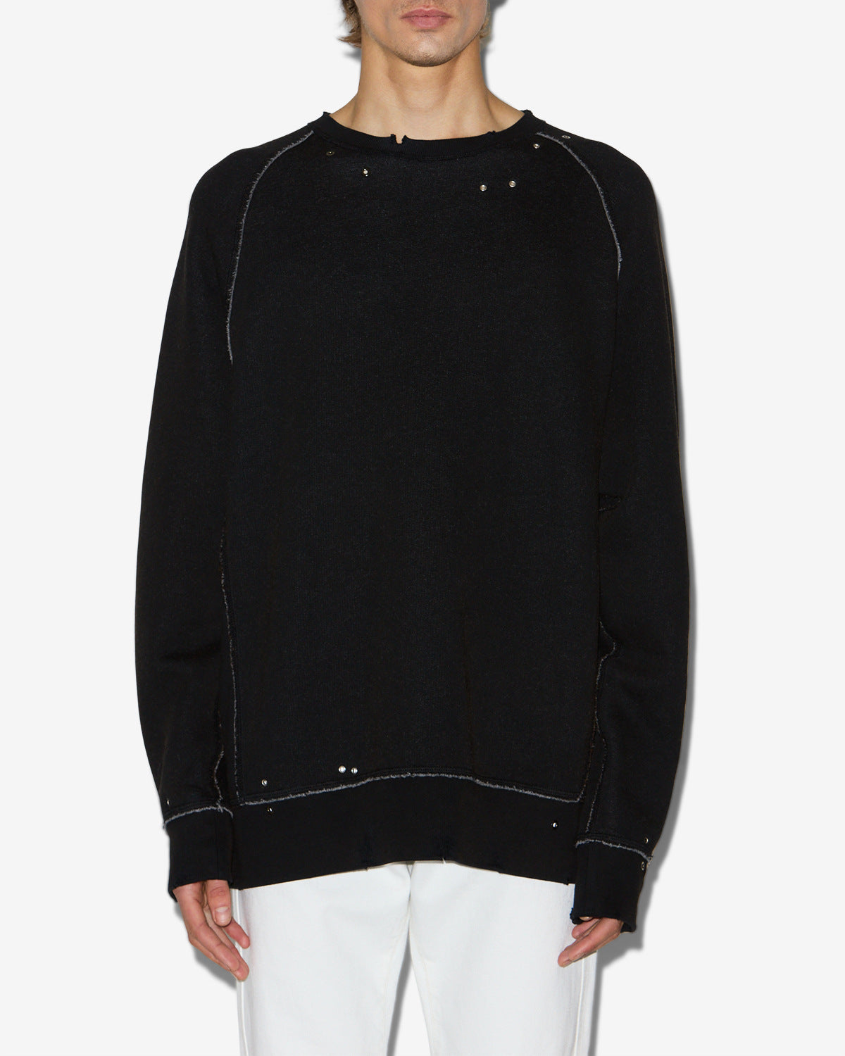 Sudadera mitchell Man Negro lavado 5