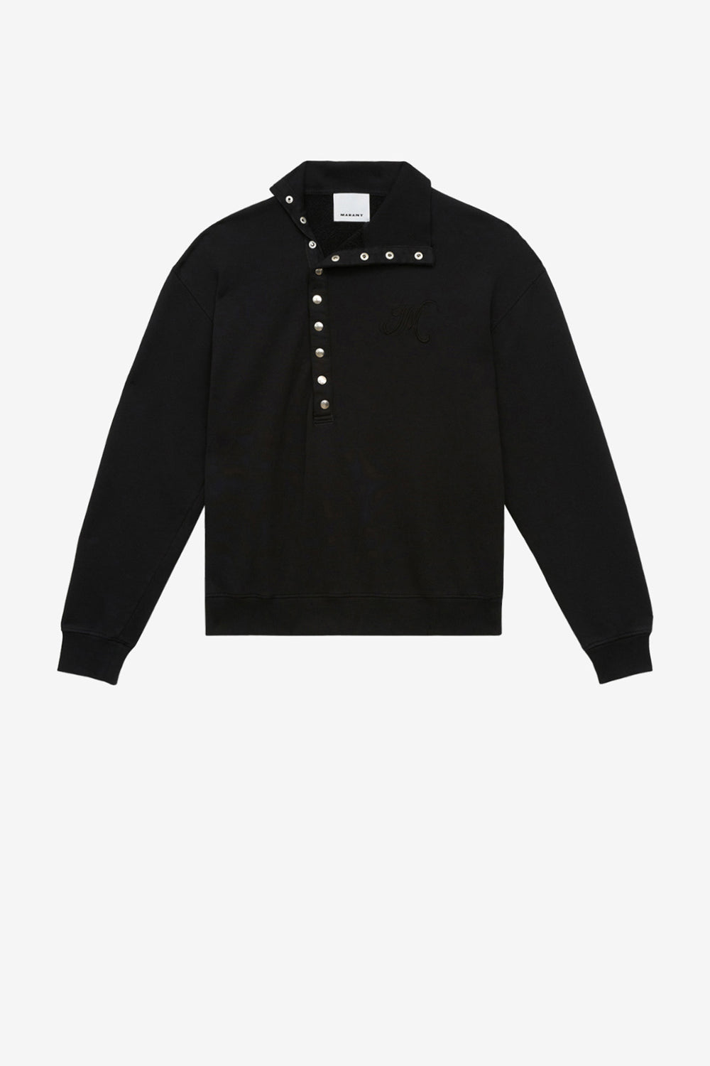 Sweat-shirt marcos  à col camionneur - Noir - Man - 1