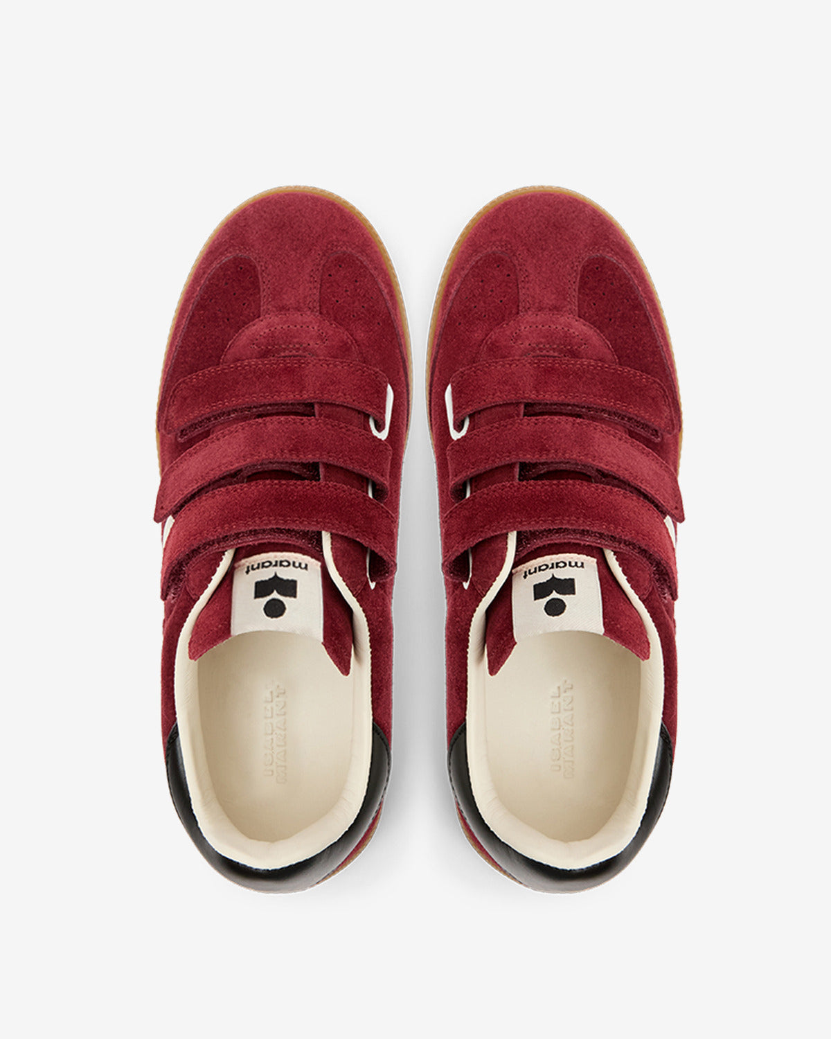 Sneakers beth Woman Burgundy-ecru 2