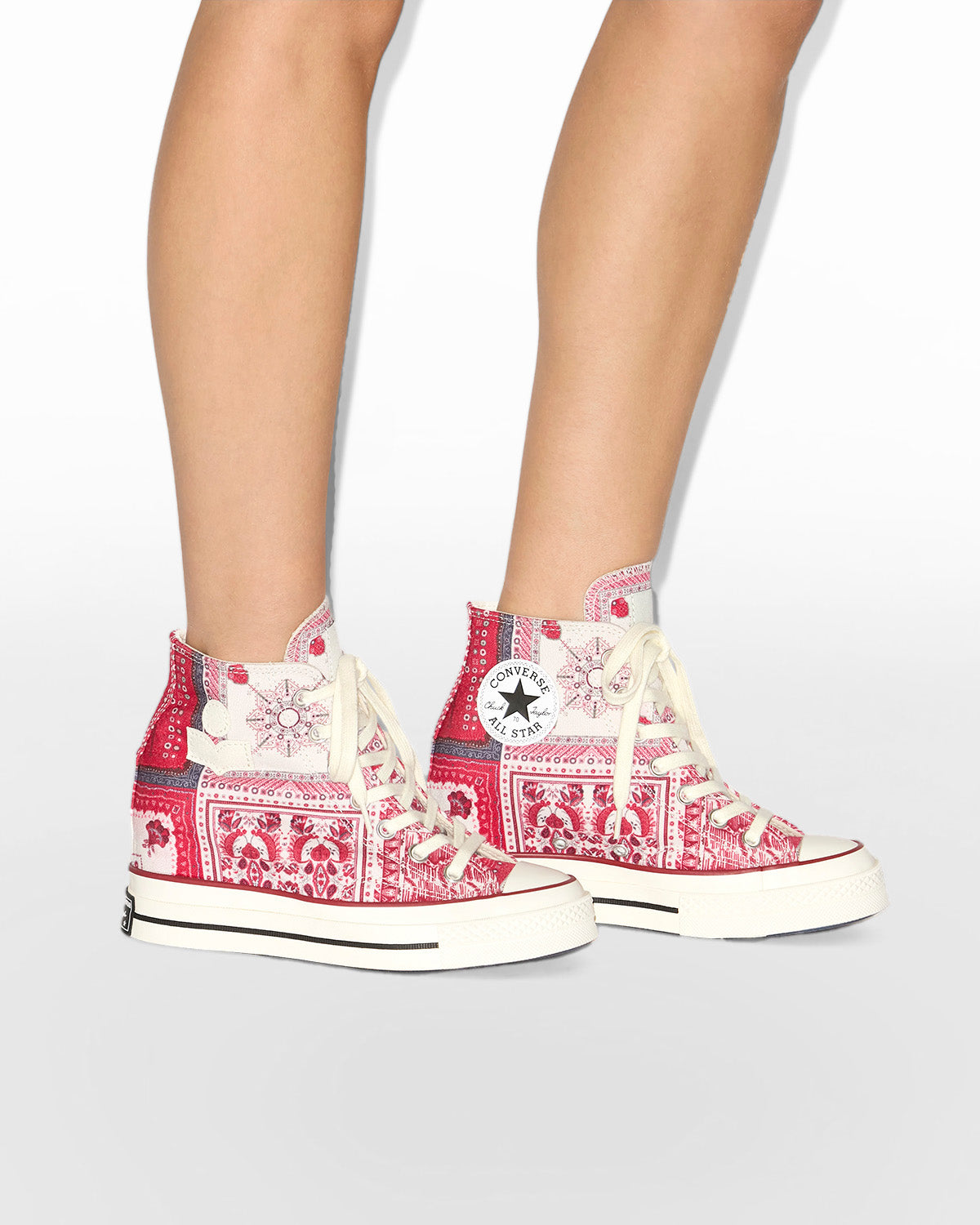 Sneakers chuck wedge rd Woman Vanilla/ice/red/black 5