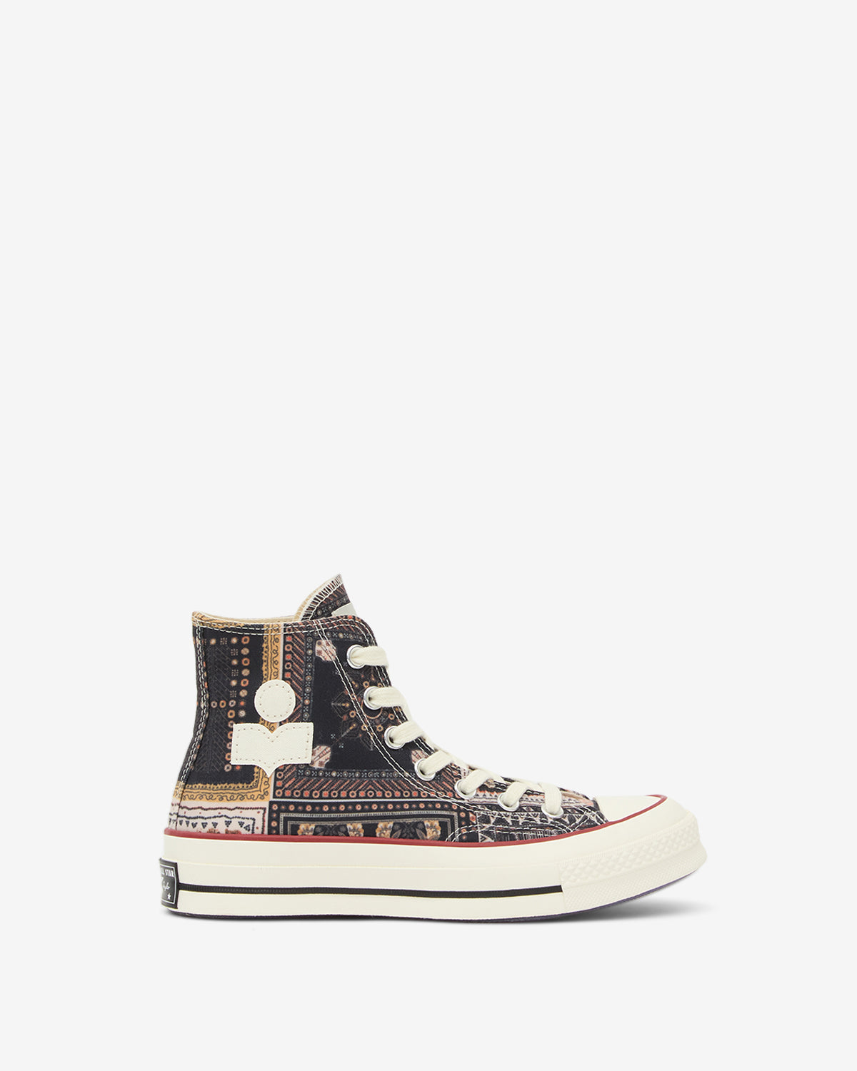 Unisex sneakers chuck 70 hi Woman Black/vanilla ice/red 2