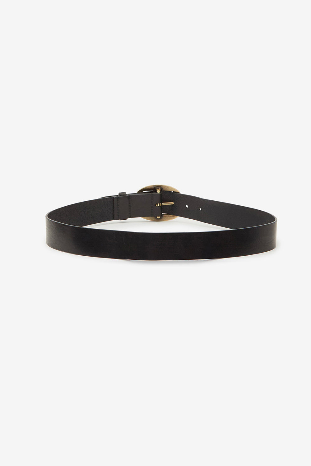 Dara calfskin leather belt - Black - Woman - 2