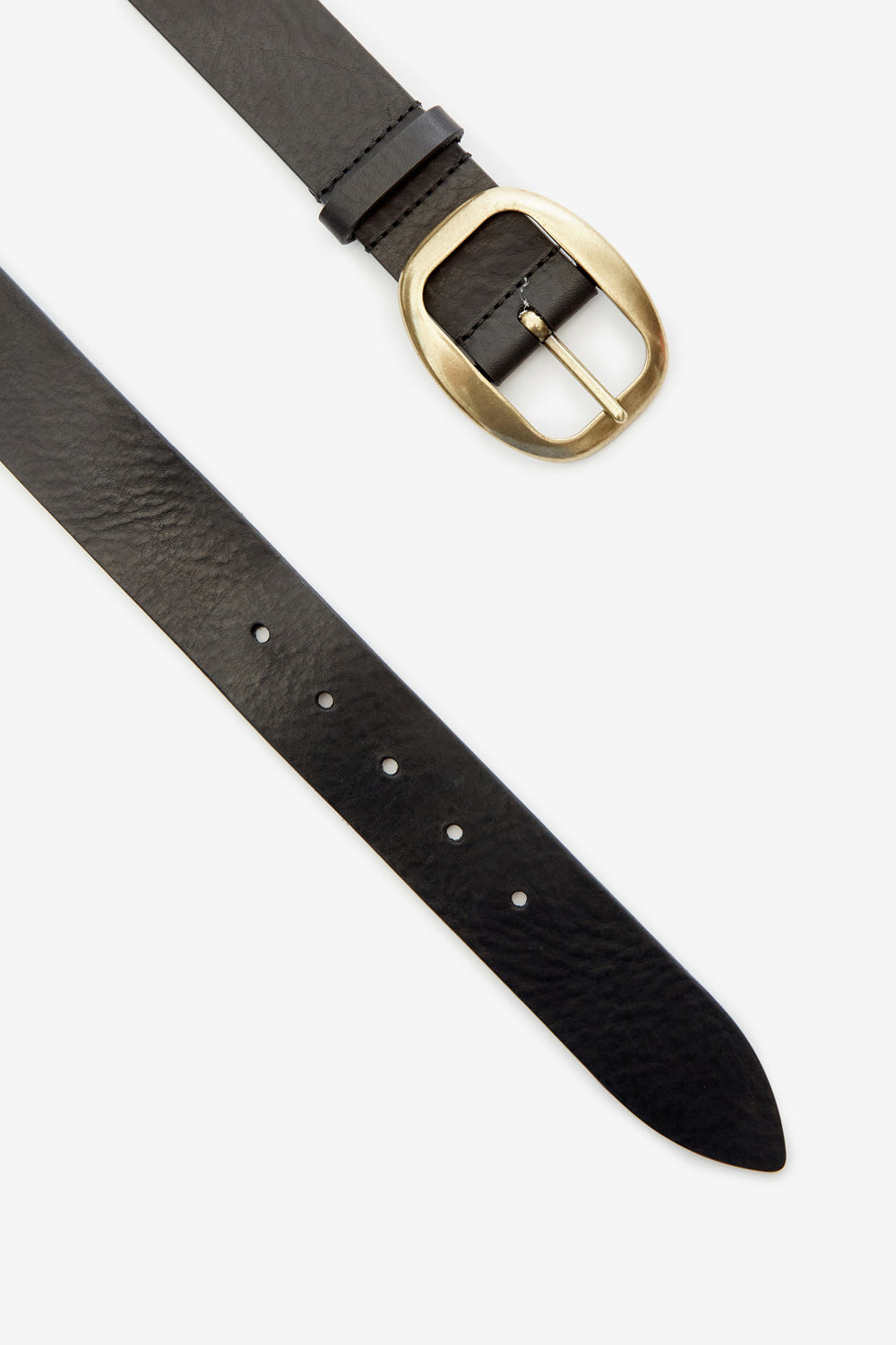 Dara calfskin leather belt - Black - Woman - 3