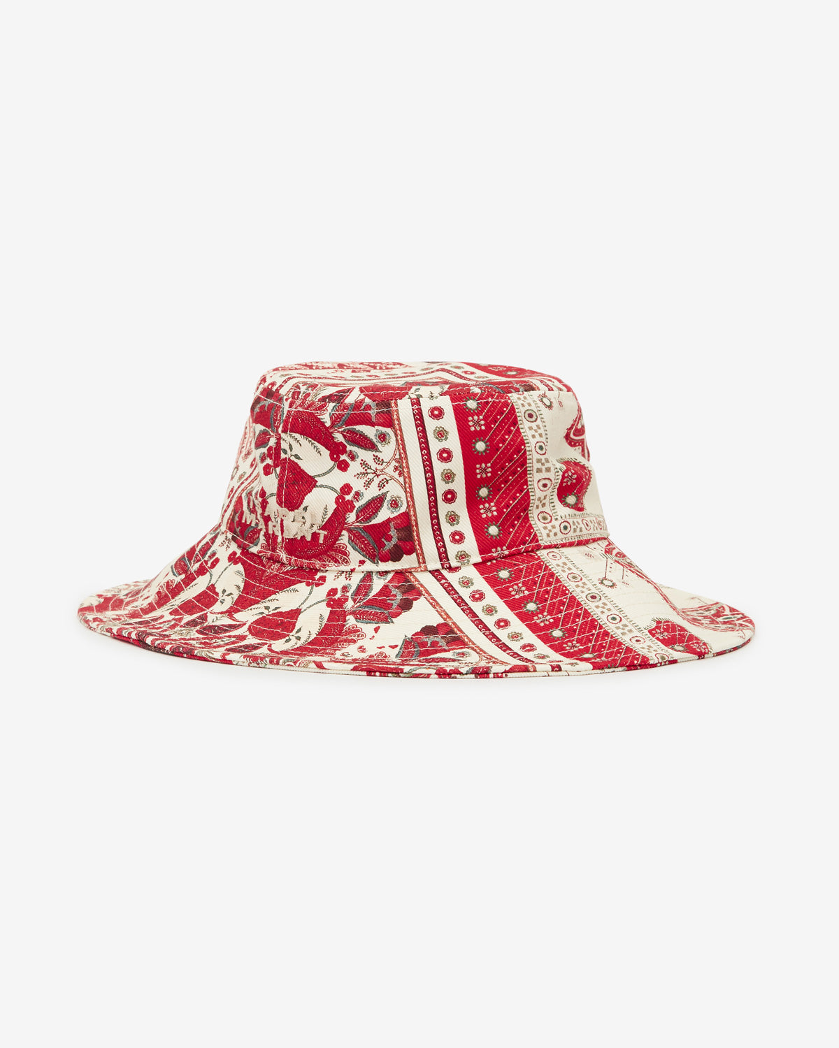 Delya hat Woman Red and ecru 4