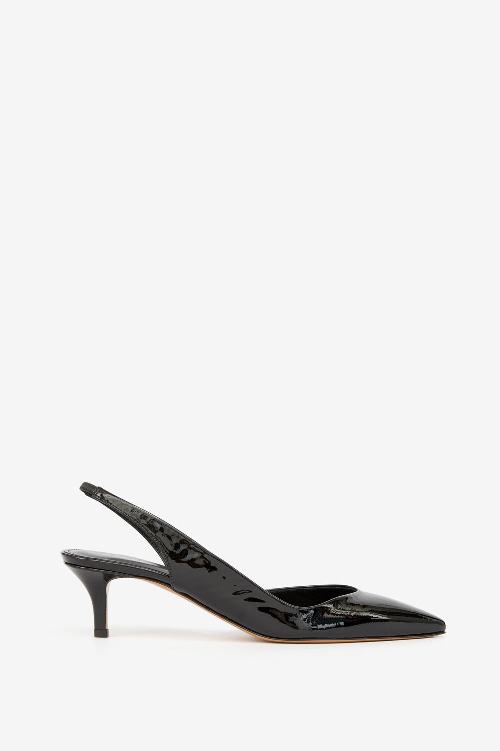 Padim high-heeled slingback patent leather pumps - Black - Woman - 1