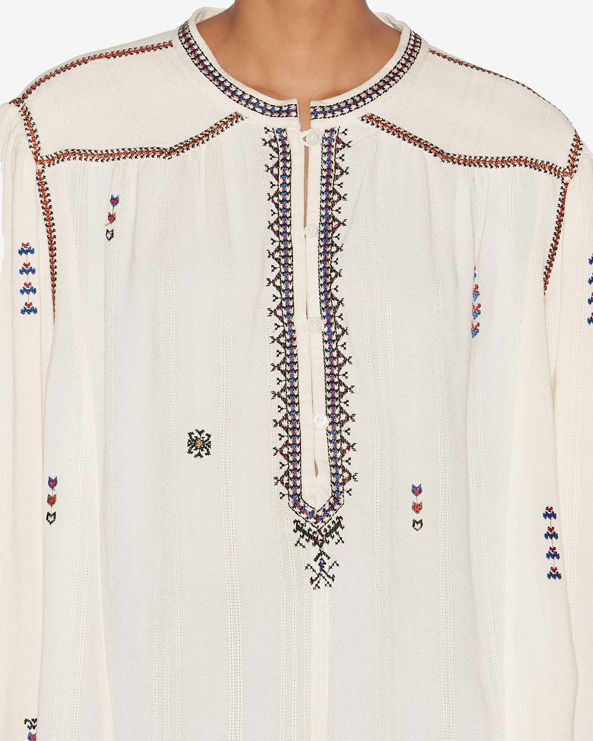 Blusa pelson Woman Ecru 2