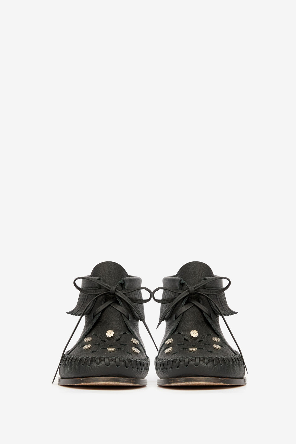 Felsa high-top full-grain leather loafers - Black - Woman - 4