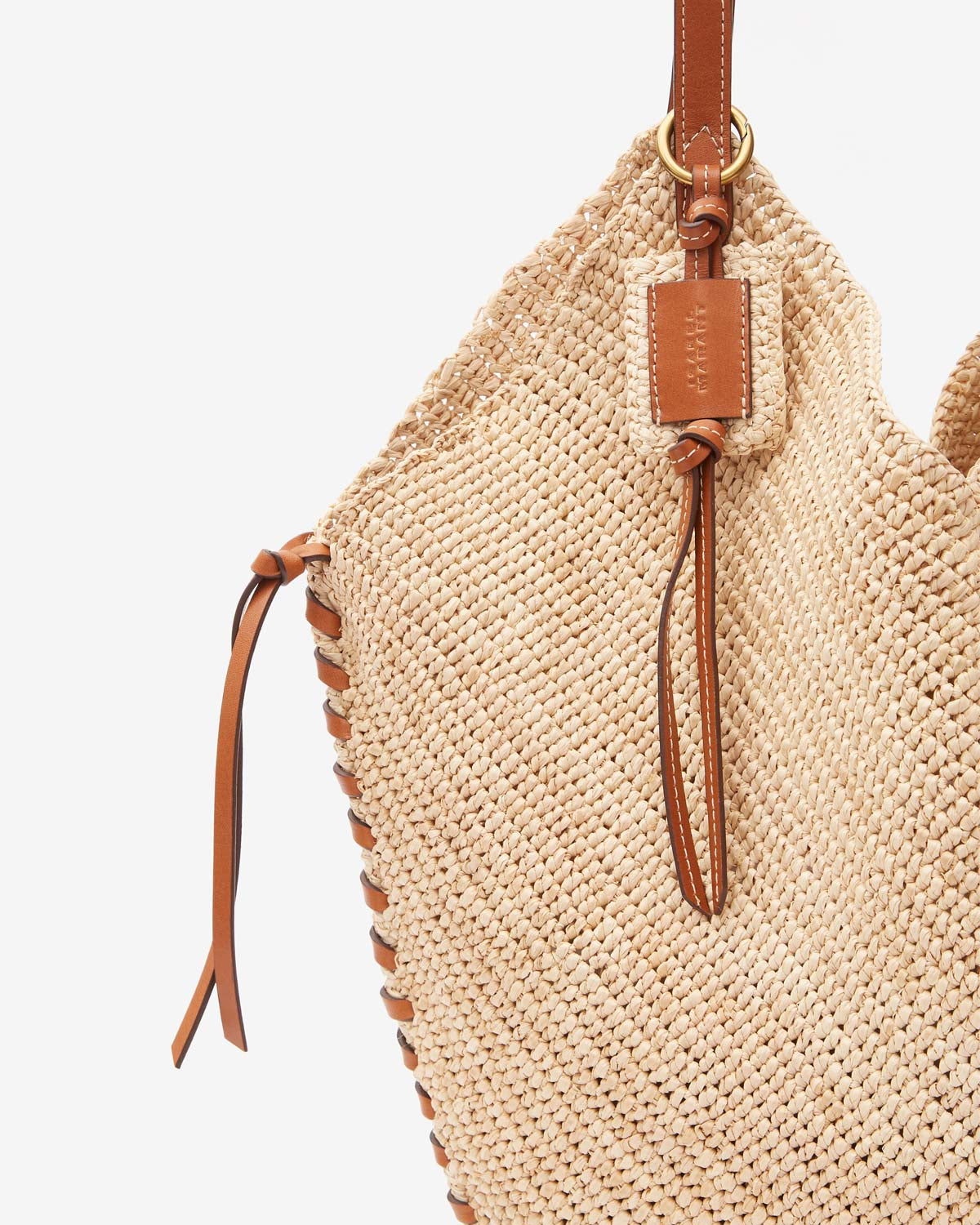 Borsa tampa Woman Natural and cognac 5