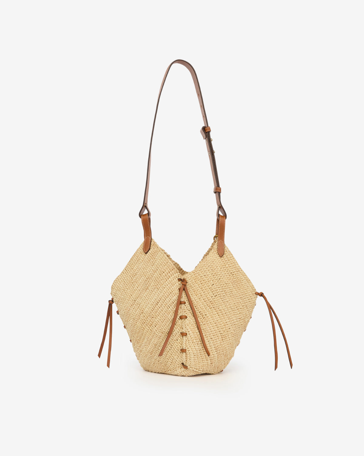 Borsa losange mini Woman Natural and cognac 3