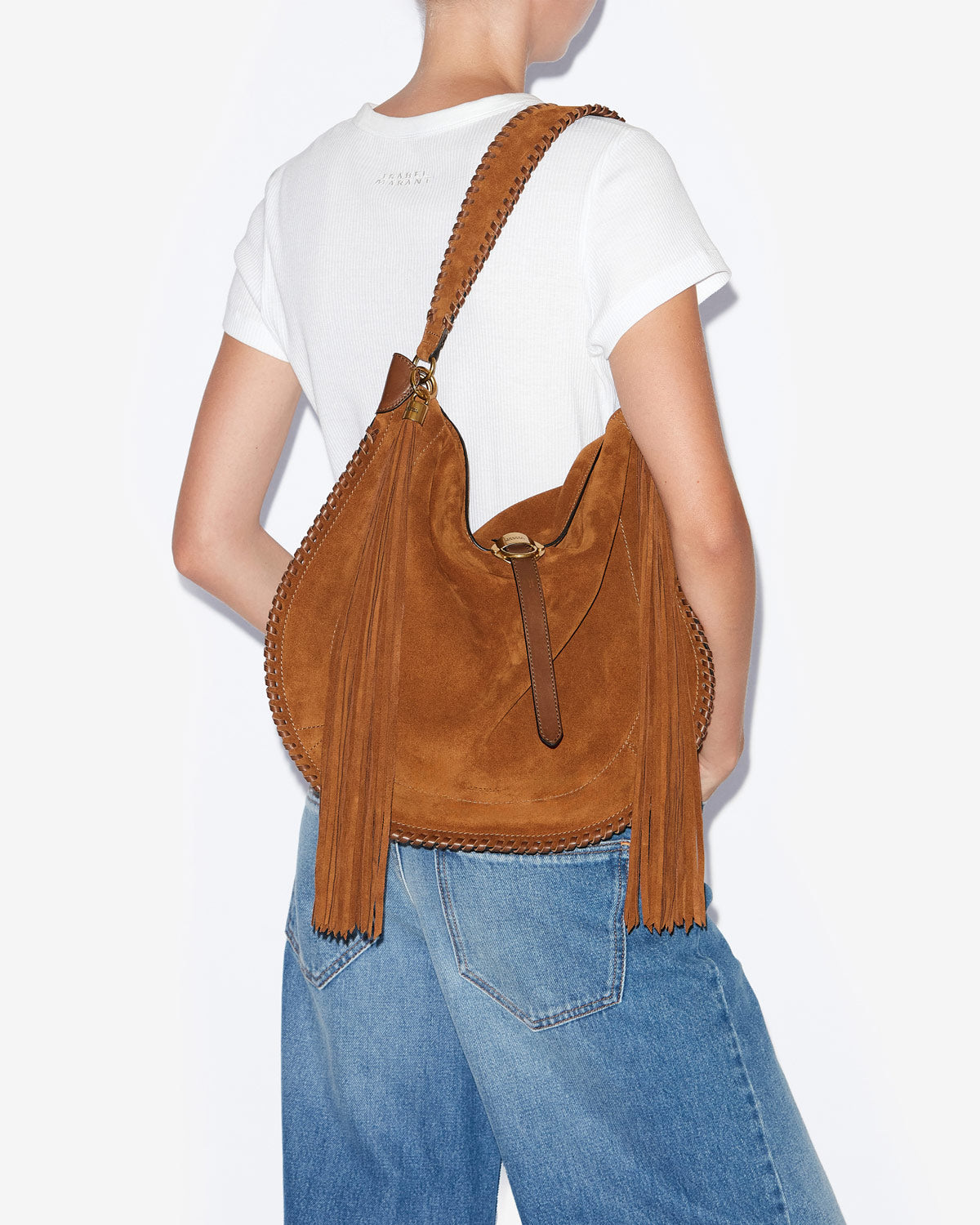 Tasche oskan hobo soft Woman Cognac 4