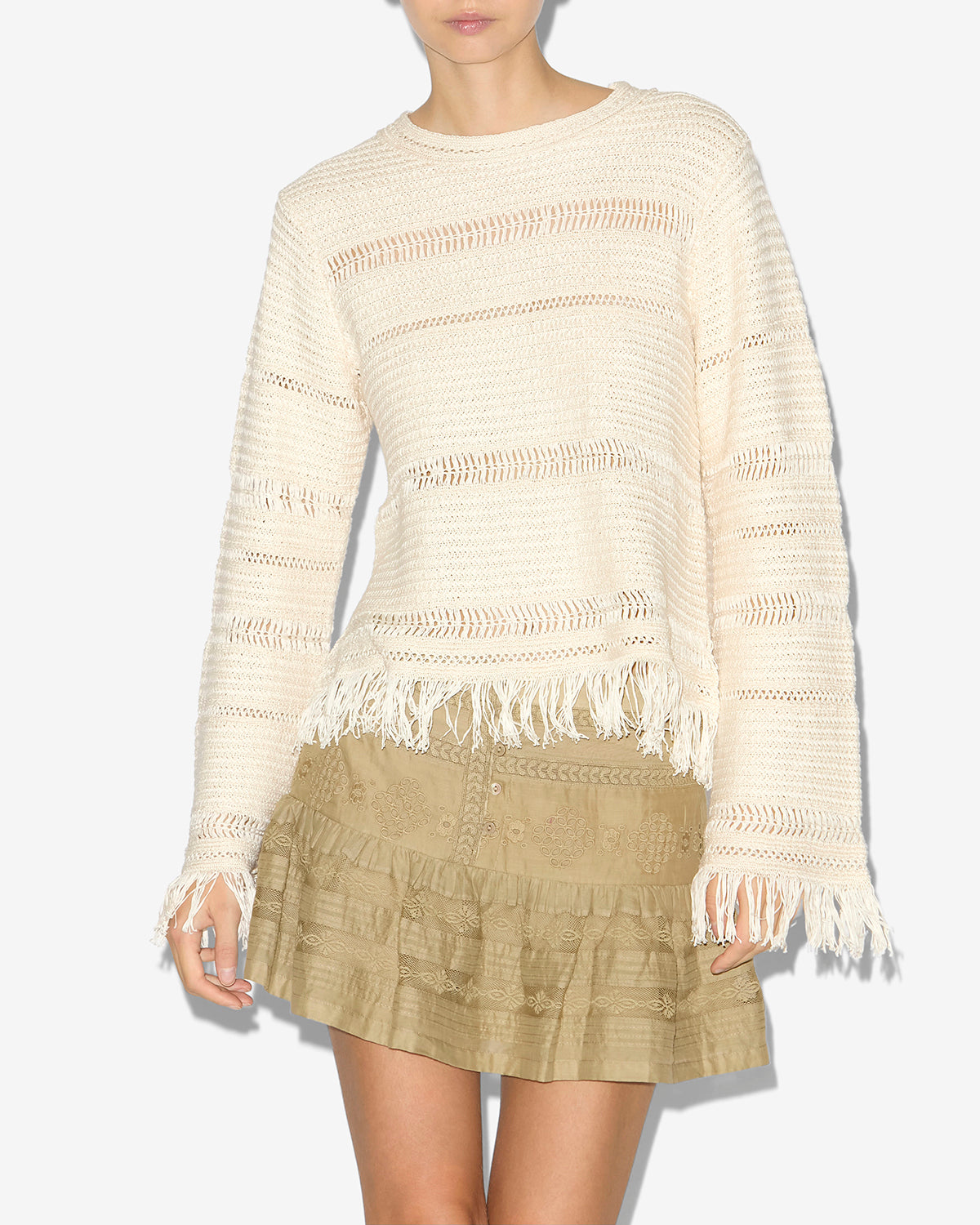 Pull azilis Woman Écru 5