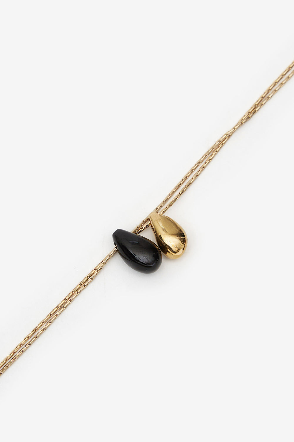 Imala double pendant necklace - Black - Woman - 2