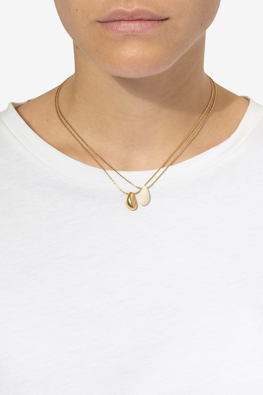 Imala chain necklace - Ecru - Woman - 2