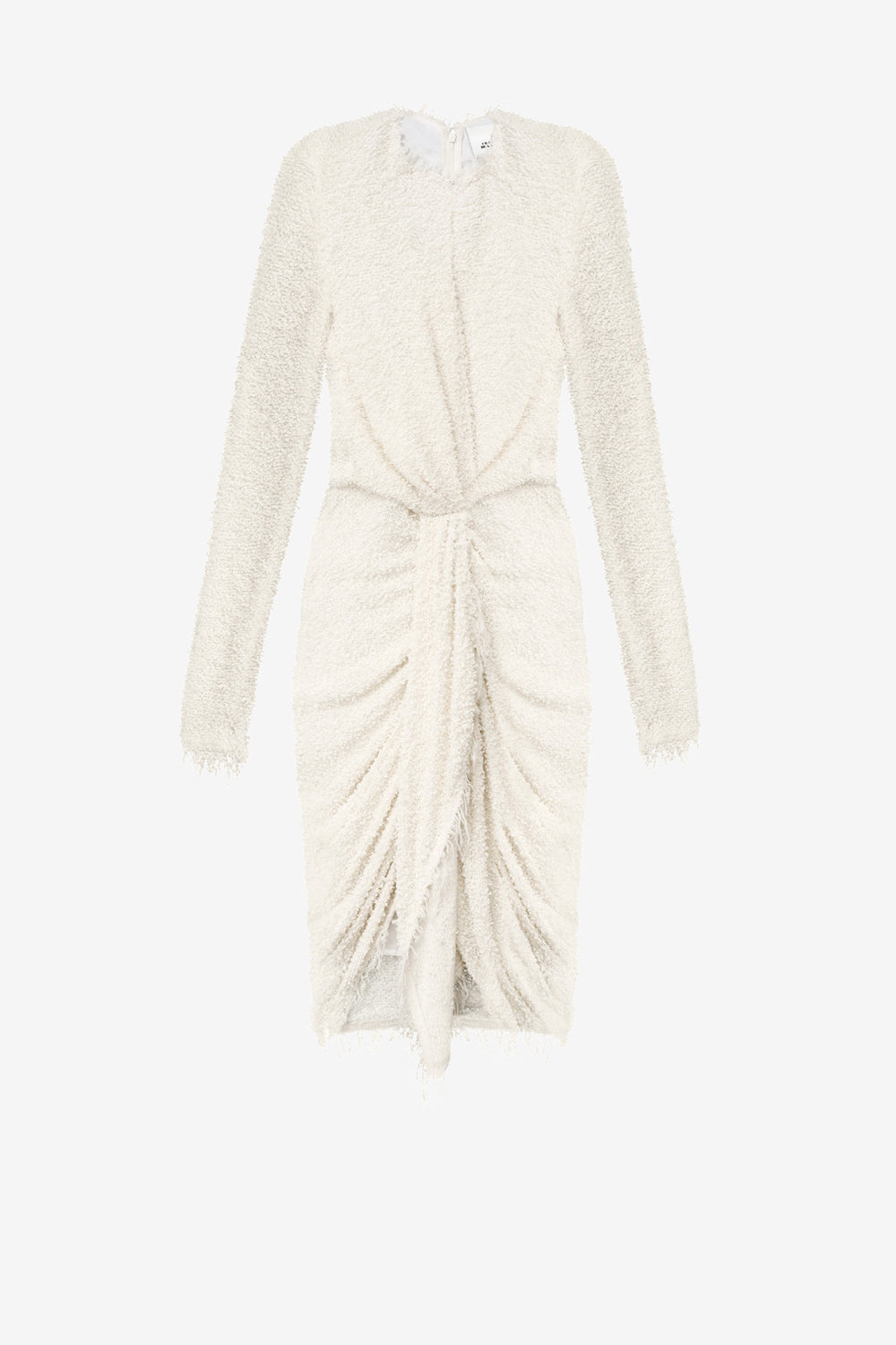 Ophelie draped bouclé jersey dress - Ecru - Woman - 1