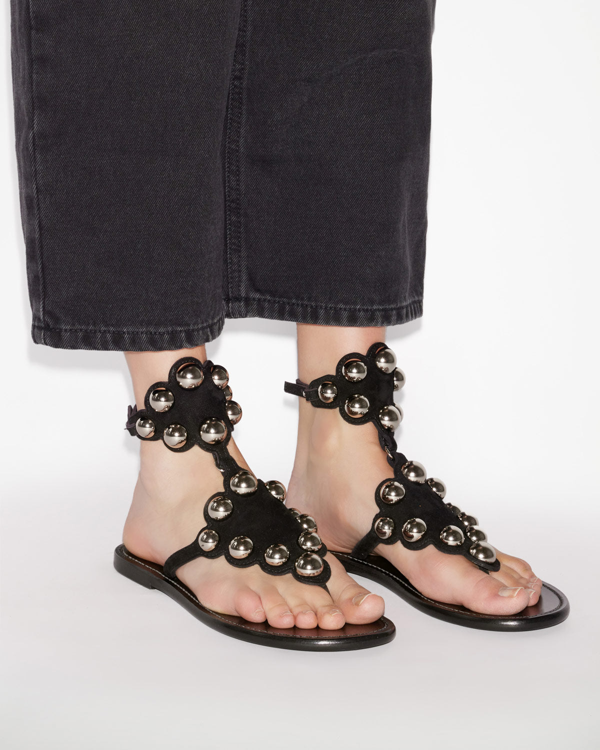 Sandalen velvee Woman Black and silver 5