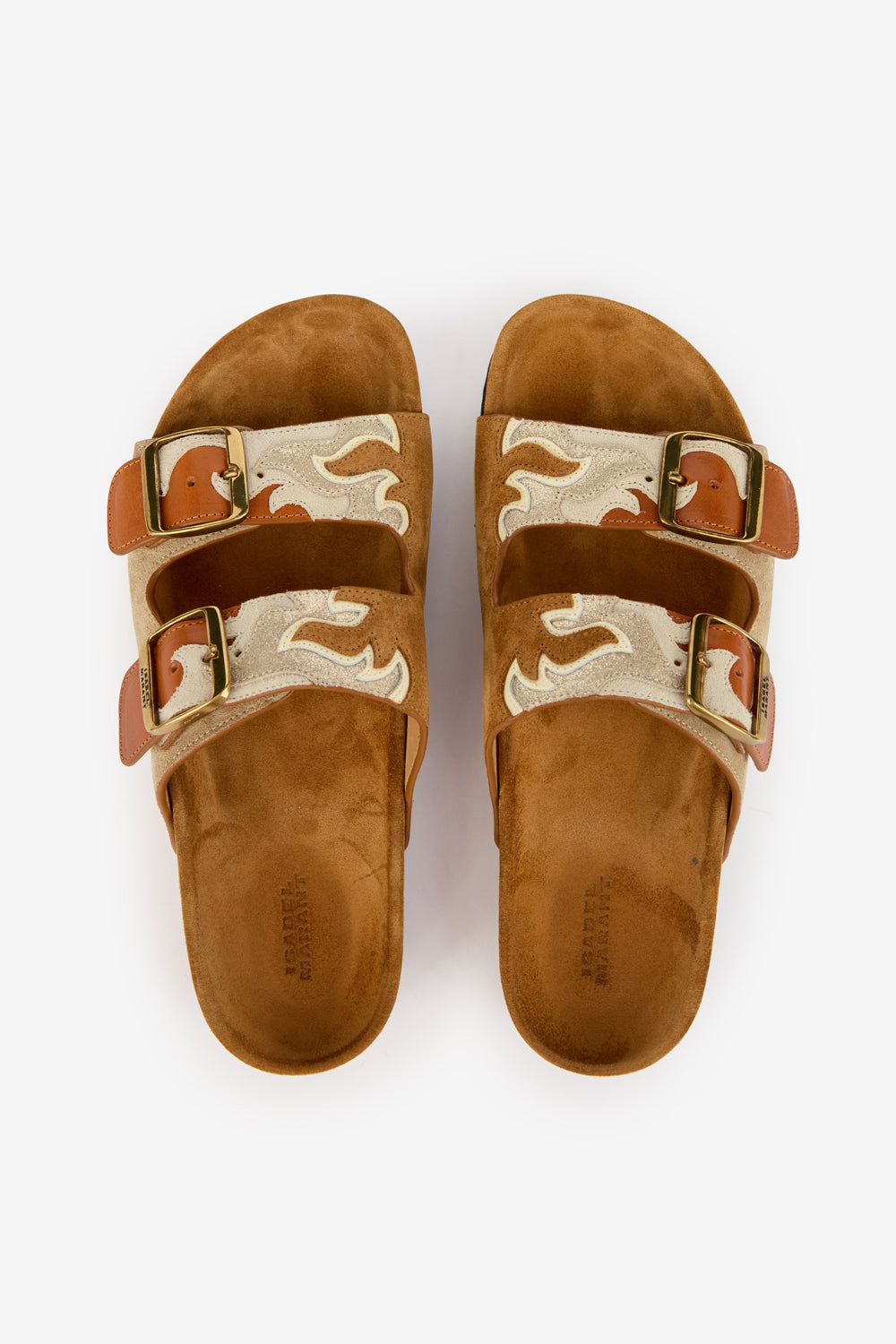 Sandali lelik in pelle di vitello con fiamme - Beige - Woman - 4