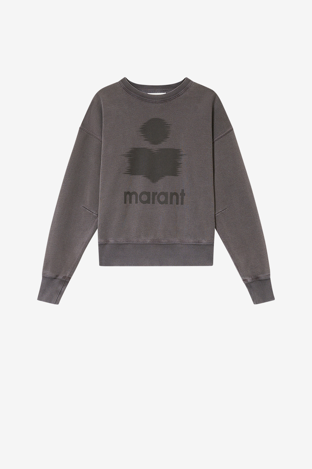 Sweatshirt en coton à logo mobyli - Anthracite - Woman - 1