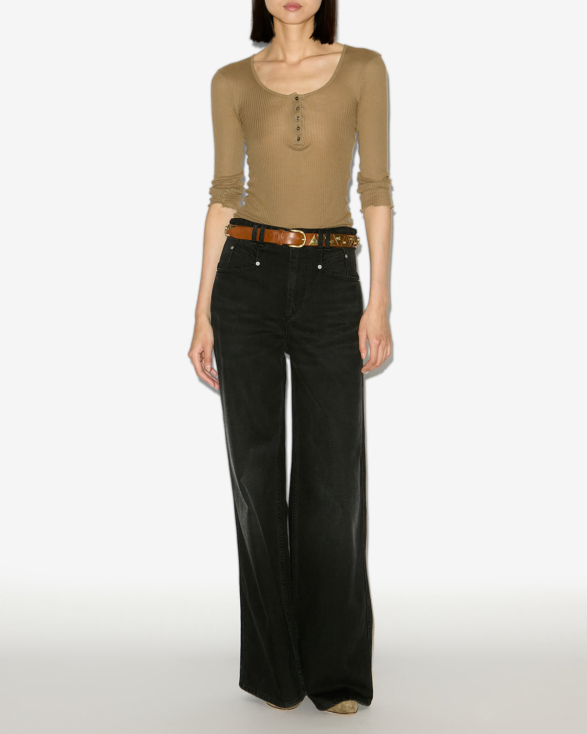 T-shirt lamylic Woman Kaki 4