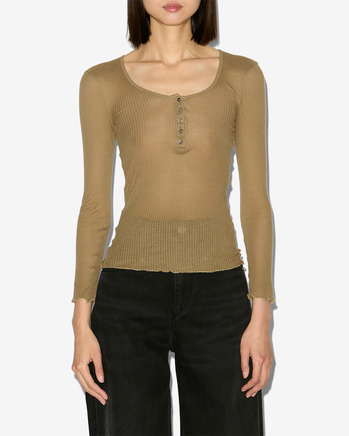 T-shirt lamylic Woman Kaki 5