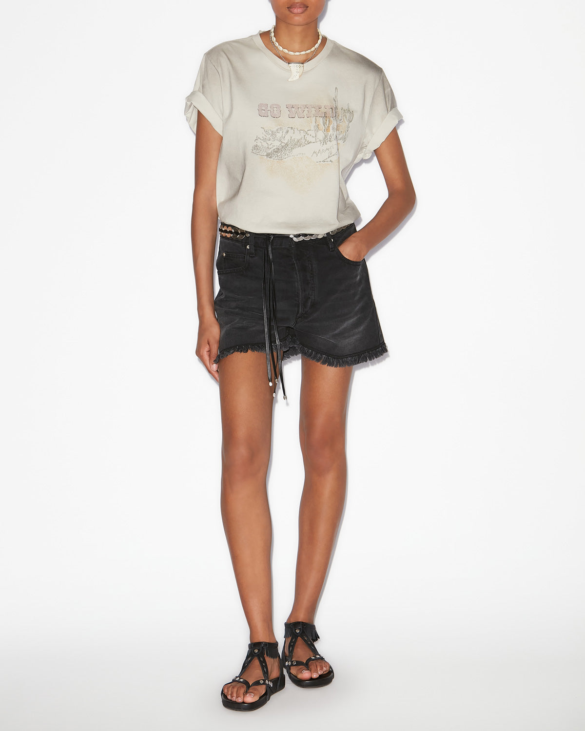 T-shirt zaof Woman Beige 4