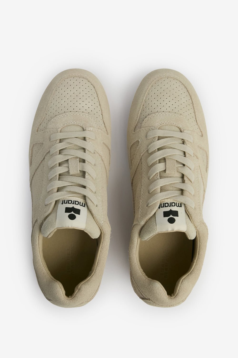 Baskets senny low en cuir velours - Beige - Woman - 4