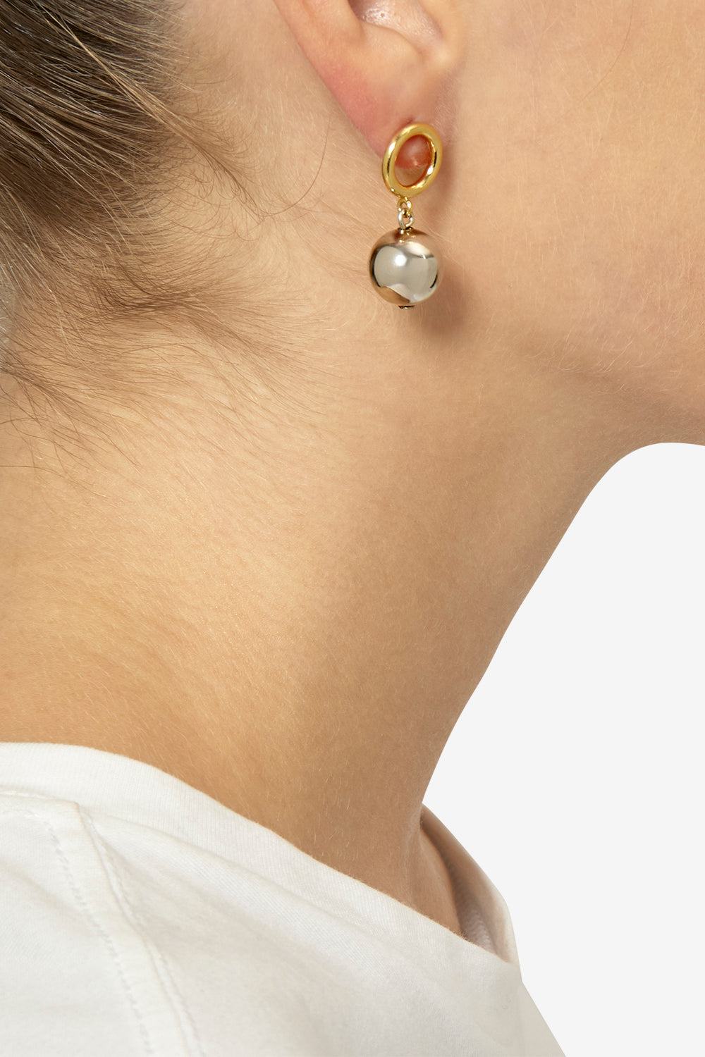 Boucles d'oreille elina - Doré-argenté - Woman - 2