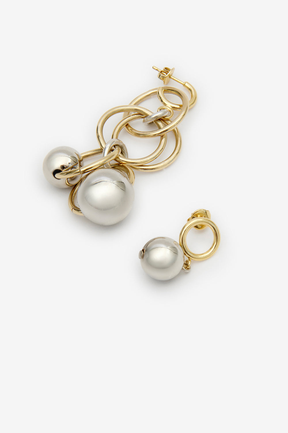 Elina earrings - Gold-silver - Woman - 3