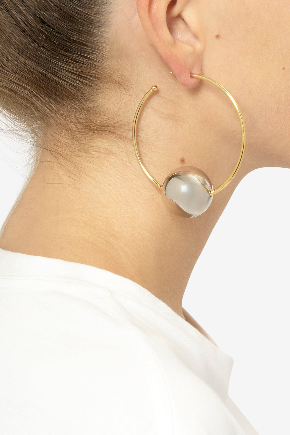 Boucles d'oreille elina - Doré-argenté - Woman - 2