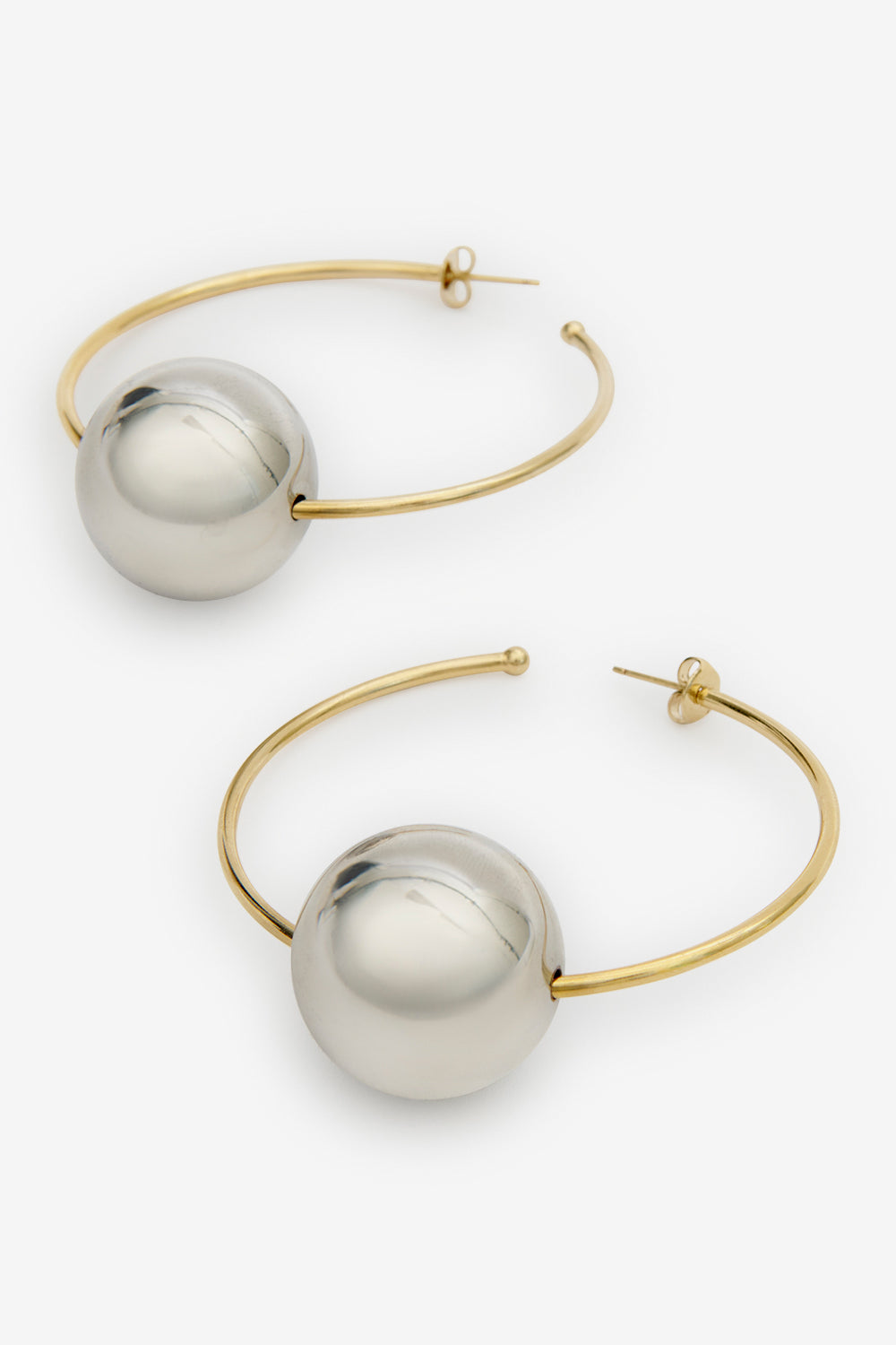 Boucles d'oreille elina - Doré-argenté - Woman - 3