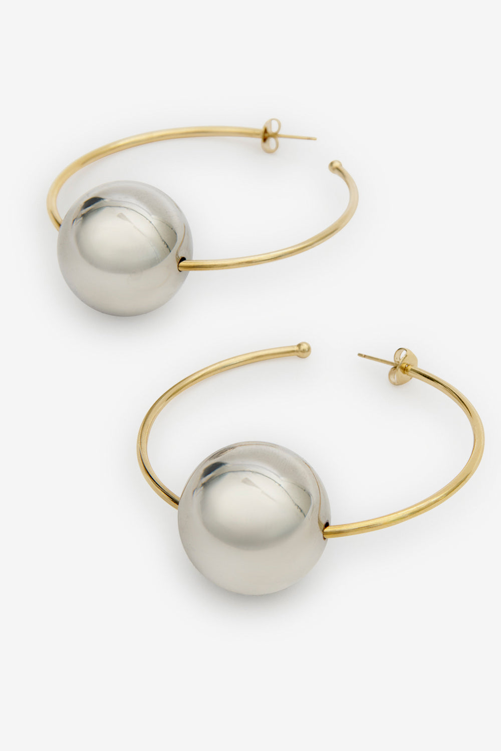 Elina earrings - Gold-silver - Woman - 3