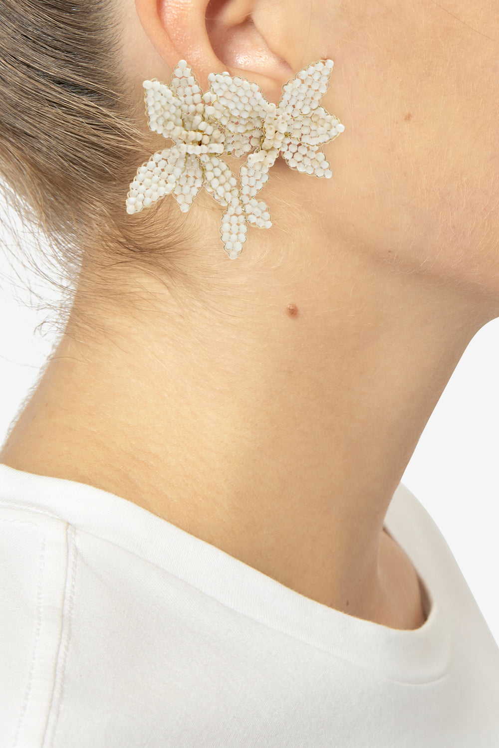 Boucles d'oreille loli - Écru - Woman - 1