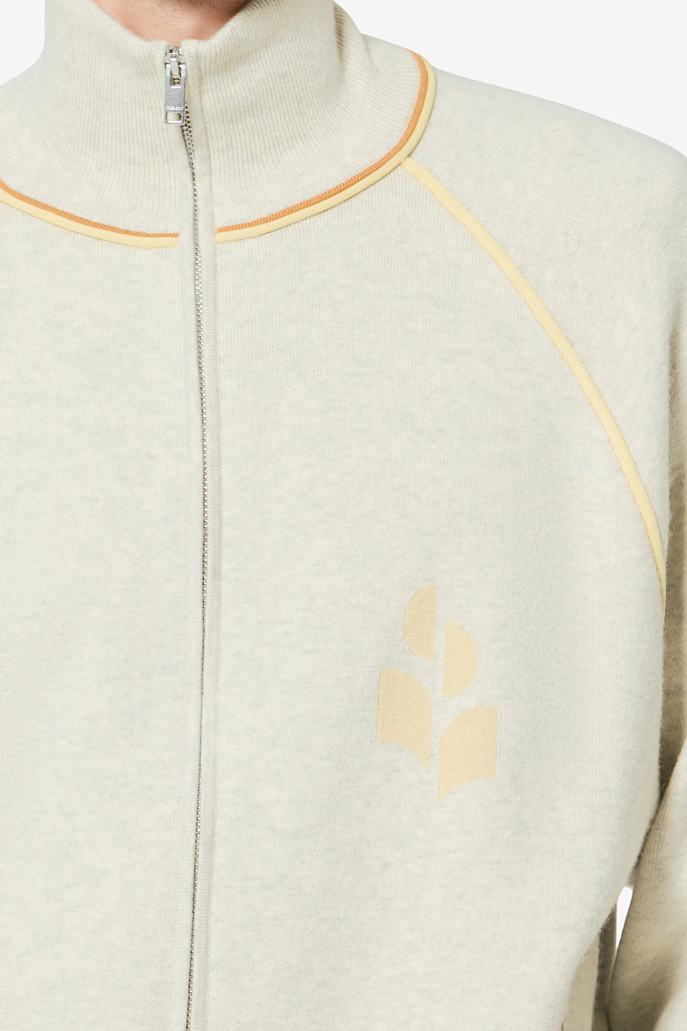 Sergio ニット スポーティカーディガン - Light grey-light yellow - Man - 3