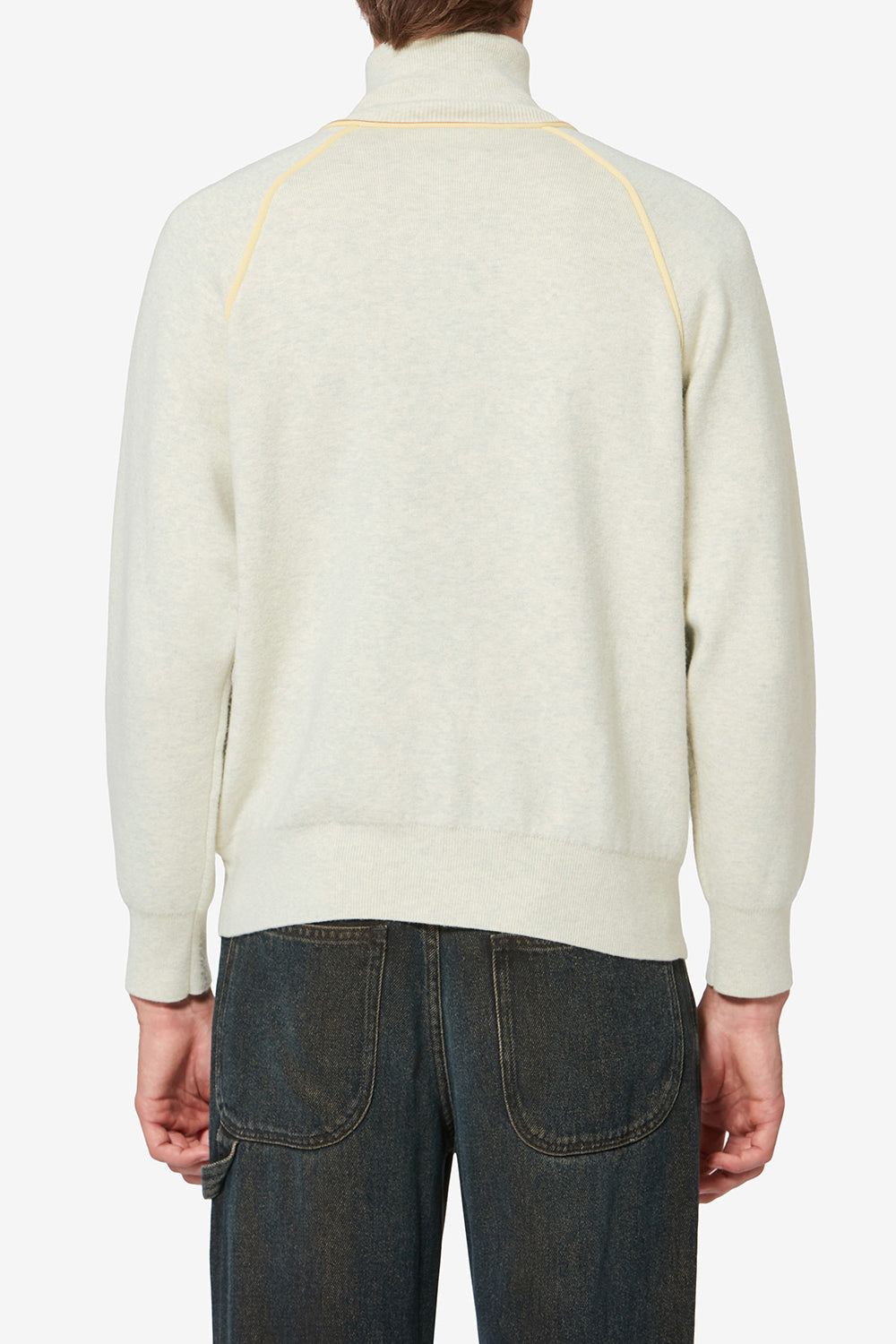 Sergio ニット スポーティカーディガン - Light grey-light yellow - Man - 5