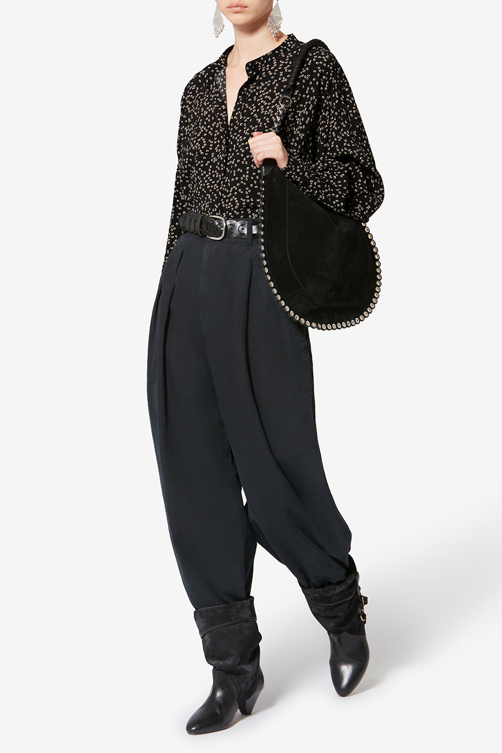 Blouse fluide catchell à imprimé origami - Noir - Woman - 2