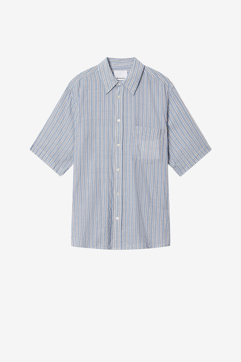 Labilio cotton oxford shirt - Blue - Man - 1