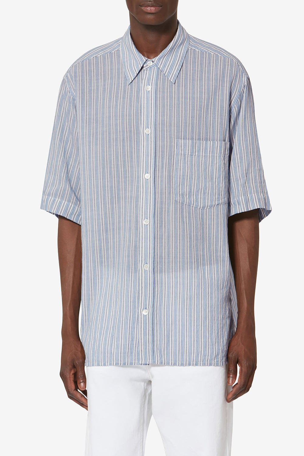 Oxfordhemd aus baumwolle labilio - Blau - Man - 4