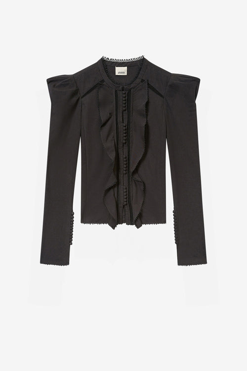 Calina 코튼 셔츠 - 검은색 - Woman