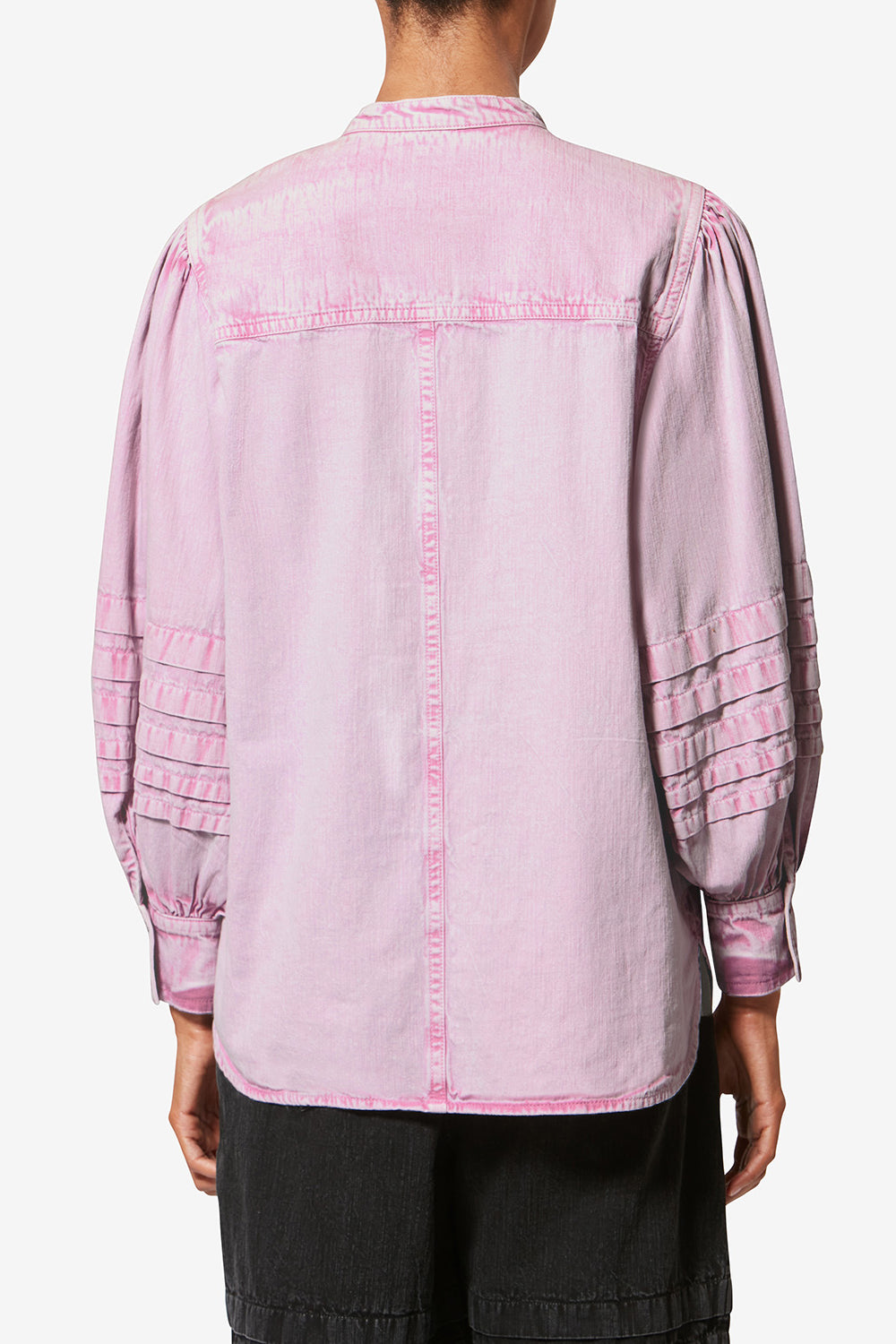 Chemise en chambray délavé mileda - Rose - Woman - 5