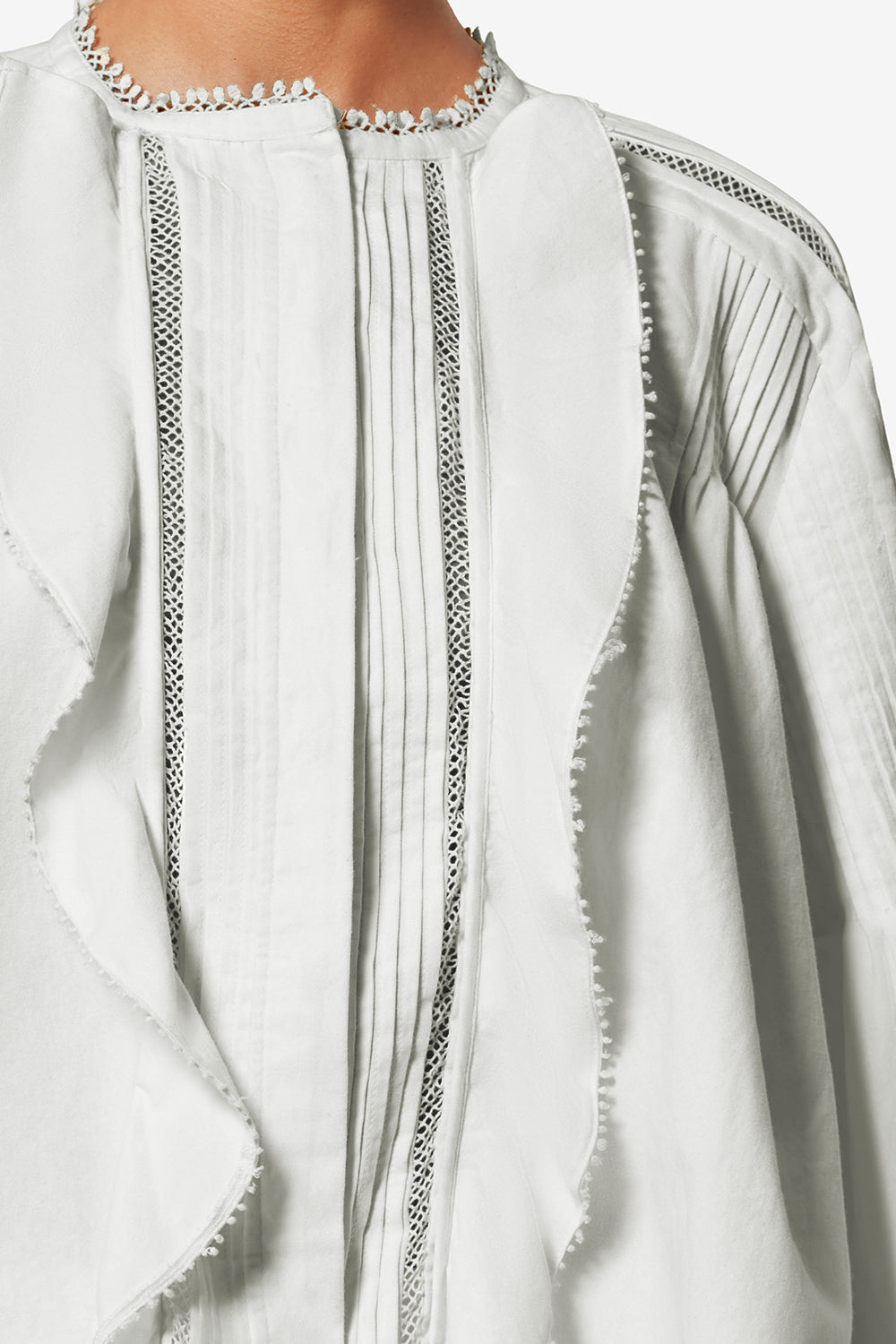 Blouse cubraly en coton - Blanc - Woman - 3