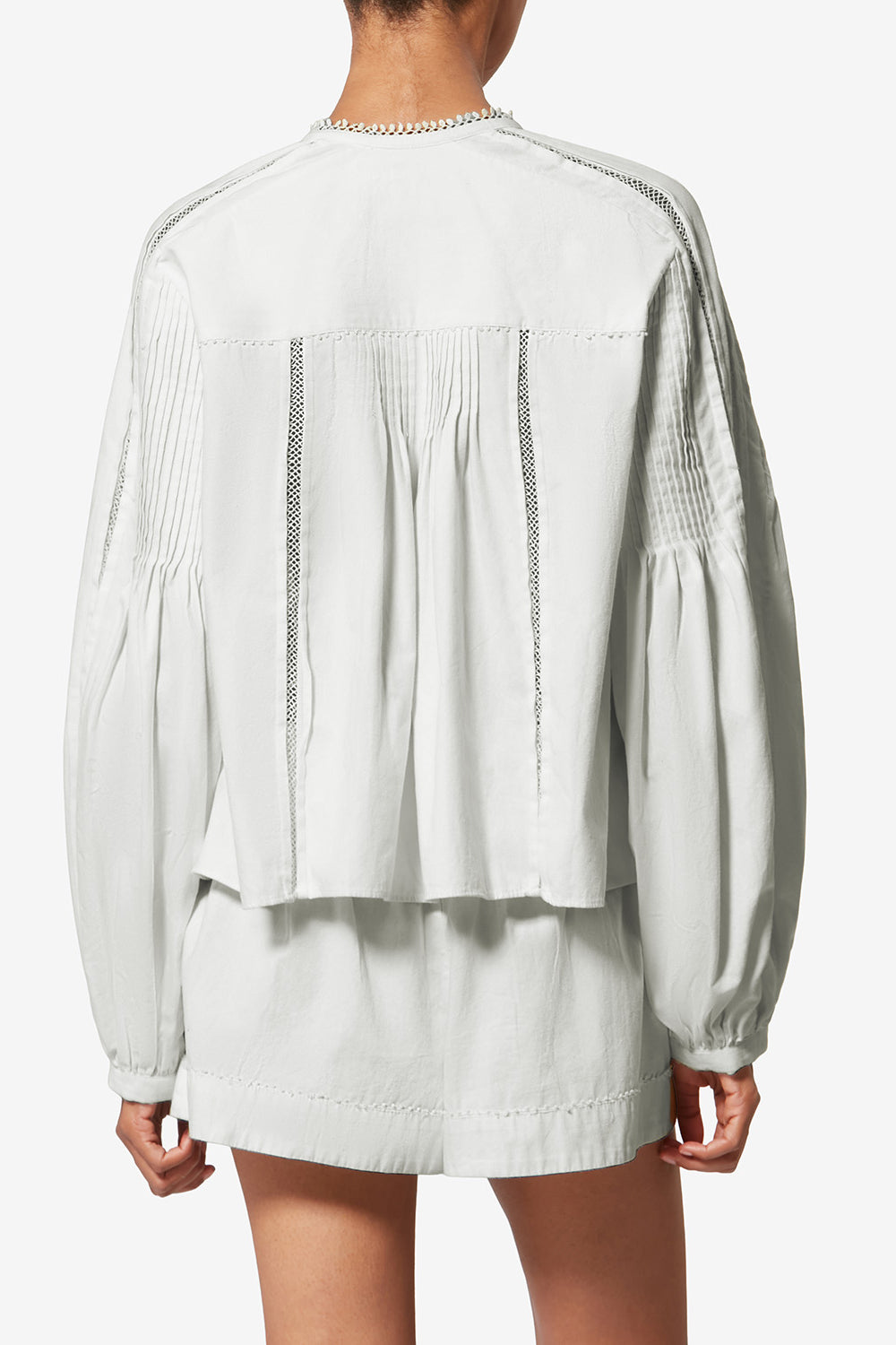 Blouse cubraly en coton - Blanc - Woman - 5