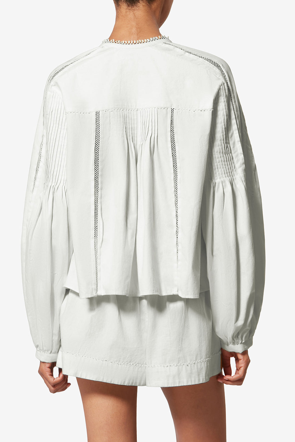 Blouse cubraly en coton - Blanc - Woman - 5