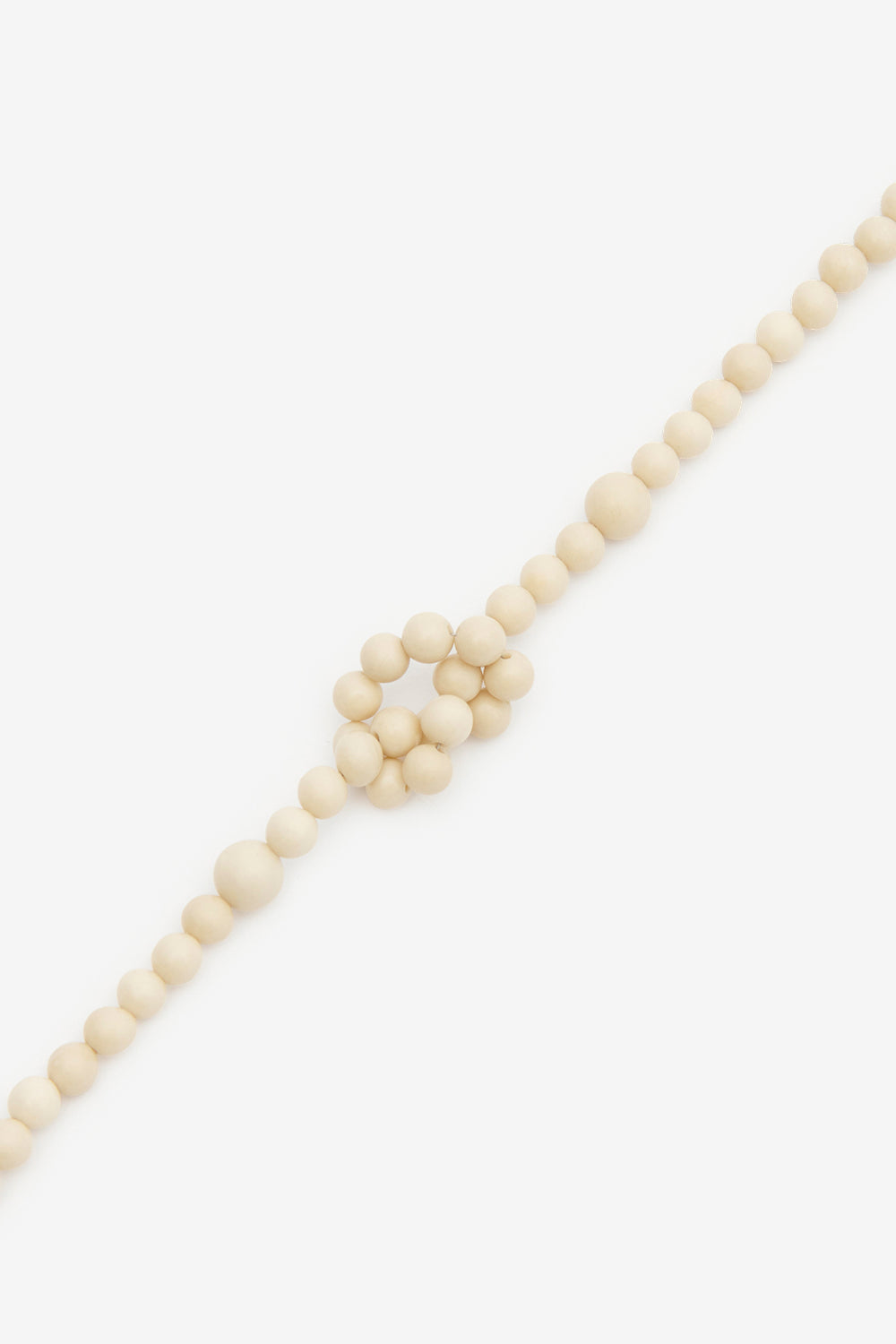 Noah stone bead necklace - Ecru-silver - Man - 3