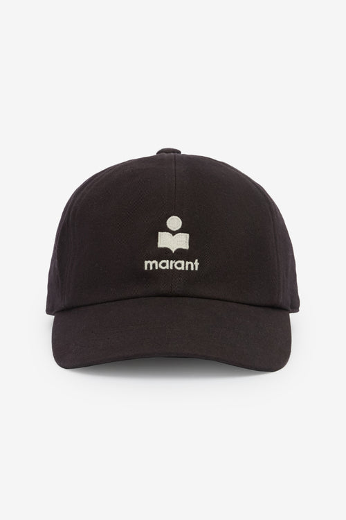 Casquette en toile de coton brodé tomas - Noir délavé - Woman