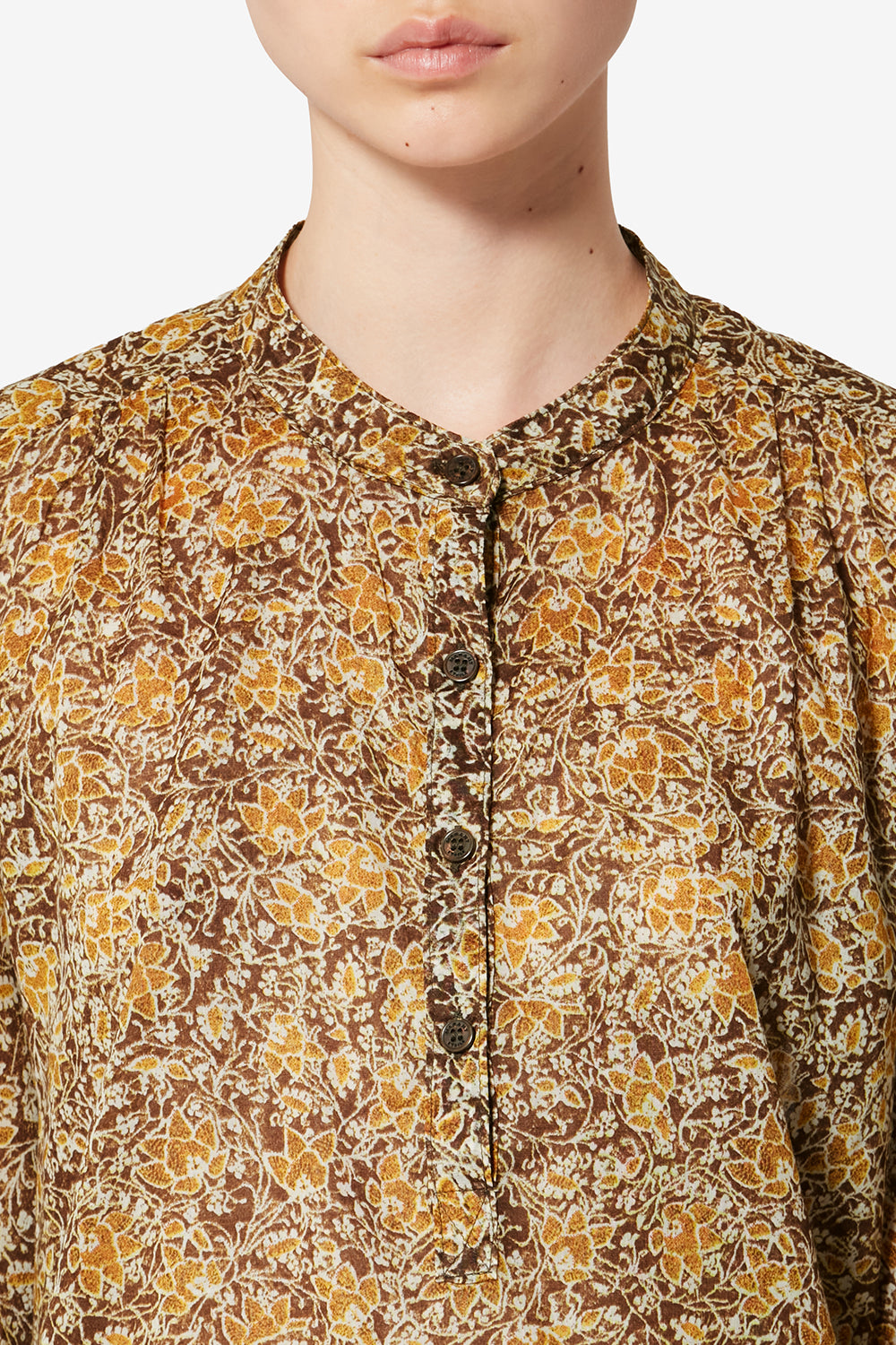 Blouse en voile de coton organique maria - Kaki - Woman - 3